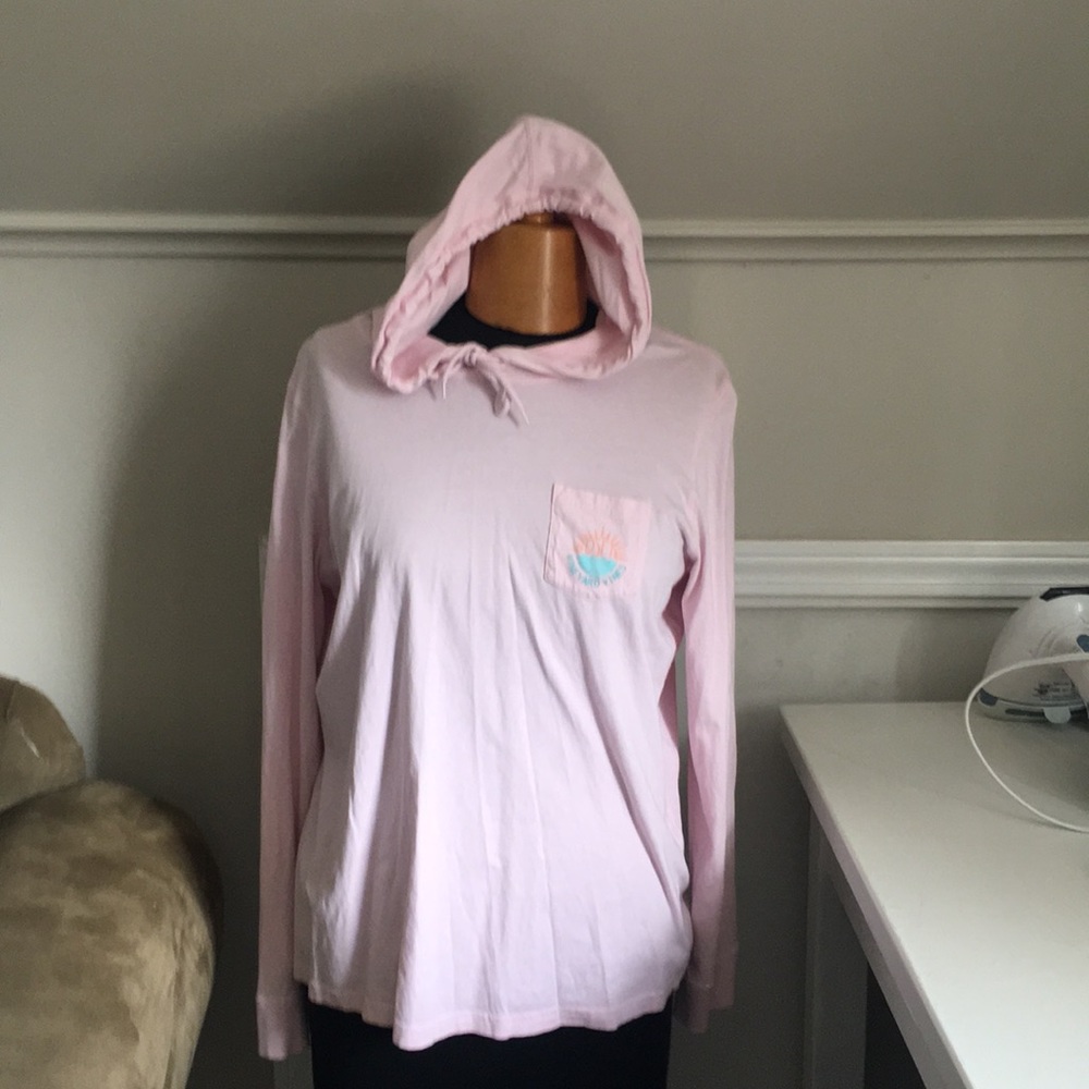 Vineyard vines Pink hooded shirt